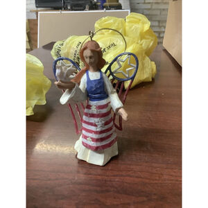 American Angel Accents By Roman Inc Faith Figurine 2001 USA Flag